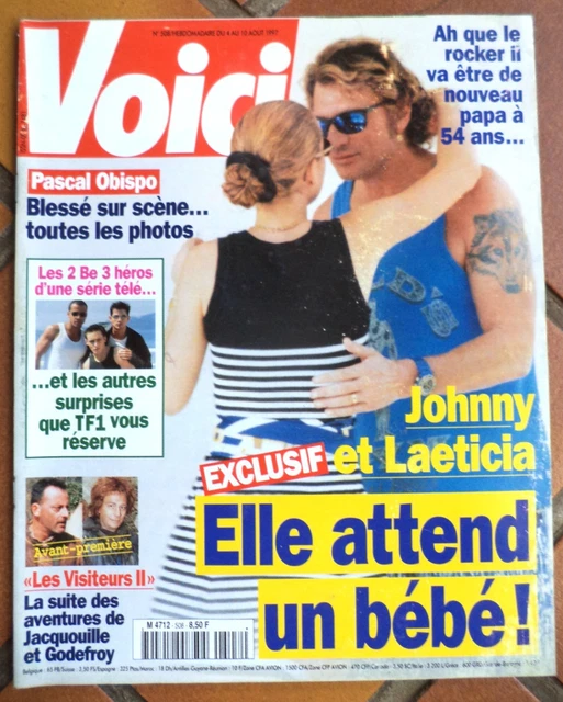 MAGAZINE VOICI N° 508 (4 août 1997) Johnny HALLYDAY Obispo 2 Be 3 STONE ...
