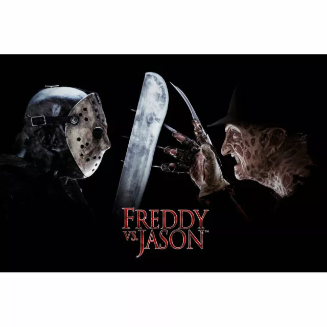 Freddy vs Jason Horror Movie 2003s Poster HD Canvas Art Print 12 16 20 24" Sizes