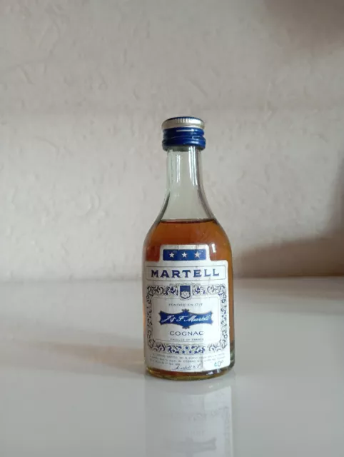 Old mini bottle cognac Martell 3 stars 5cl