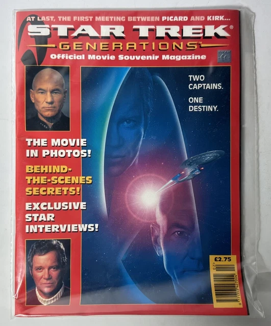Star Trek Generation Film Movie Vintage Souvenir Magazine - Titan Books - 1995
