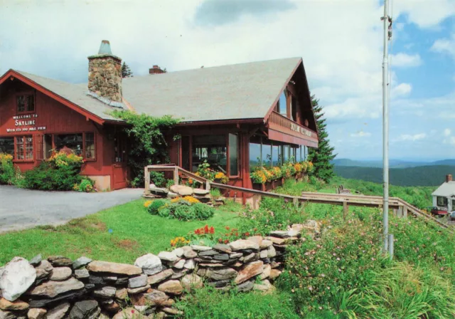 Marlboro Vermont Hogback Mountain Skyline Restaurant Vintage Postcard Unposted