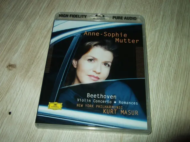 Mutter : Beethoven Violin Concerto  Blu-Ray Pure Audio Disc 2012 Dgg Eu