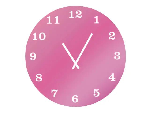 Ombre Gradient Background Wall Clock Acrylic Printed Colours 3