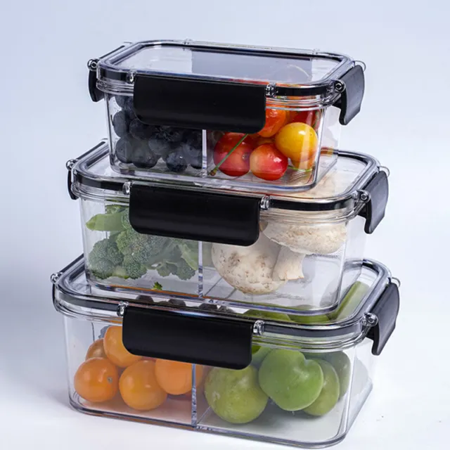 PP Refrigerator Fresh-Keep Storage Box Kitchen Food Sorting Airtight Container