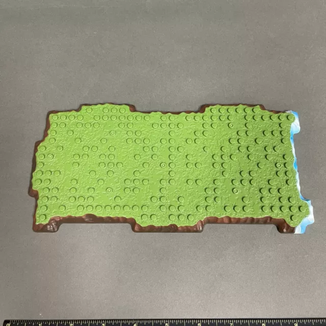 Mega Bloks AM01921 Green Brown Blue Baseplate Replacement Add-On Part Piece