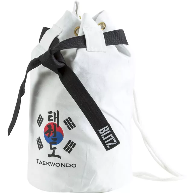 Duffle Bag Canvas White Taekwondo Bag Dobok Tang On Do Korea Korean Itf