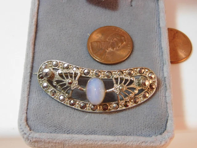 Broche Ancienne Papillon En Argent Filigrané - Bijou Vintage Français, Superbe Pièce D'occasion
