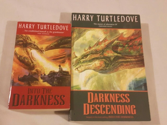 HARRY TURTLEDOVE BOOKS 1&2 In The Darkness Series. Into & Darkness ...