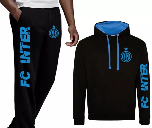 Tuta Personalizzata Inter calcio neroblu Felpa + Pantalone
