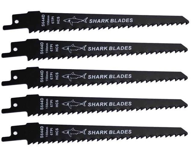 SHARK BLADES RECIPROCATING Saw Blades S644D Fast Clean Wood Cut