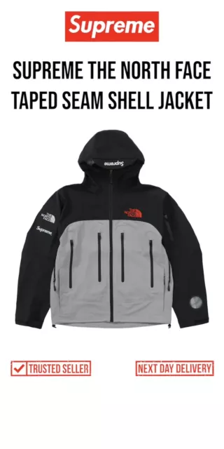 Supreme x The North Face giacca con cucitura con nastro nero/grigio - taglia small -