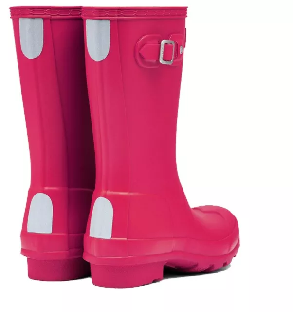 HUNTER WELLIES KIDS ORIGINAL Tall Wellingtons Bright Pink Childs  Boots 3