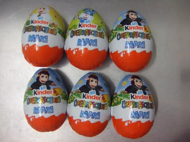 6 Ferrero Kinder Überraschung Maxi Eier