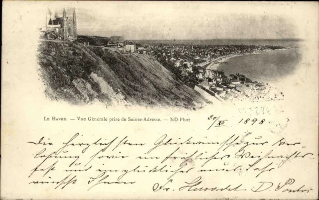 Le Havre Frankreich France Normandie 1898 Sainte Adresse Panorama Totale Stadt