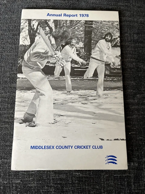 Middlesex County Cricket Club Annual Report 1978