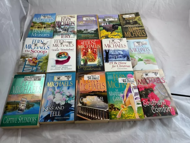 Lot of 15 Romantic Suspense Paperbacks Random Mix of Books