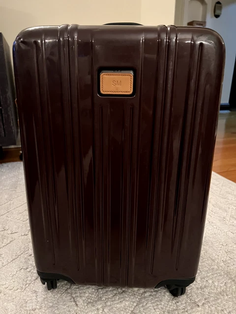 TUMI V4 International 22" Expandable Carry-On Luggage Suitcase Eclipse Burgundy