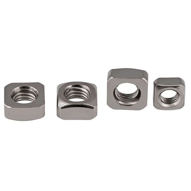 M3 M6 M8 M10 M12 Square Nuts 316 Stainless Steel Metric Nut for Industry