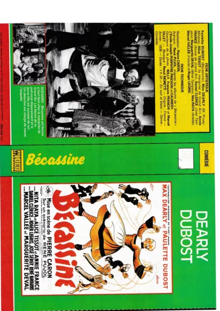 JAQUETTE VHS (seule) : BECASSINE / THELMA ET LOUISE