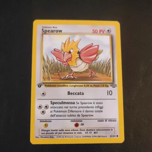 Pokémon Set Jungle 1° Edizione Spearow Comune 62/64 Nm Ita