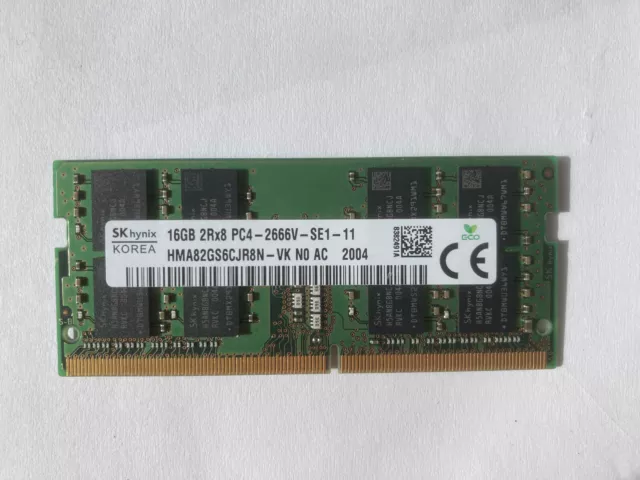 RAM SKhynix SODIMM DDR4 - Modéle HMA82GS6CJR8N - VK PC4-2667 Mhz 16Go