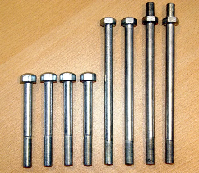 70-headsetpu 8 kopfschrauben head bolt set Triumph Twin pre unit -1962 T100 T110