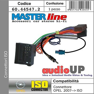 ANTEN NISSAN G35 DAL 2007> ALIMENT Conn CONNETTORE RADIO ISO ALTOPARLANTI + CONN 
