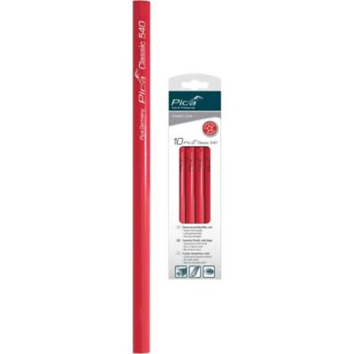 Matita classic rossa 540 pica mina tenera cm 24 cf=pz 10 Pica