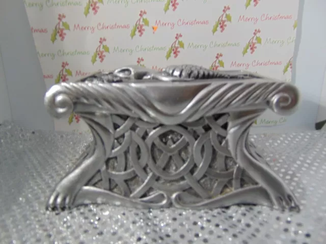 Celtic Dragon Large Silver Metal Box Spencer's SIGNED Zoei 2000