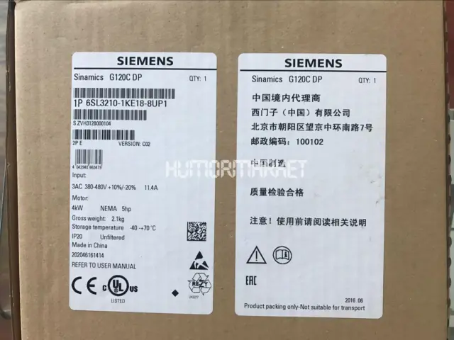 ONE Siemens 6SL3210-1KE18-8UP1 6SL3 210-1KE18-8UP1 NEW
