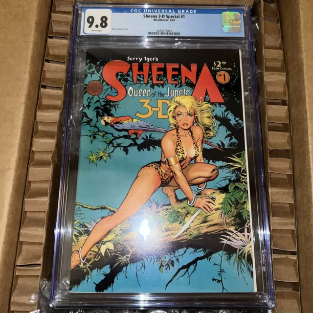 Sheena 3-D Special #1 CGC 9.8 HI GRADE Blackthorne Comic KEY Dave Stevens Cover