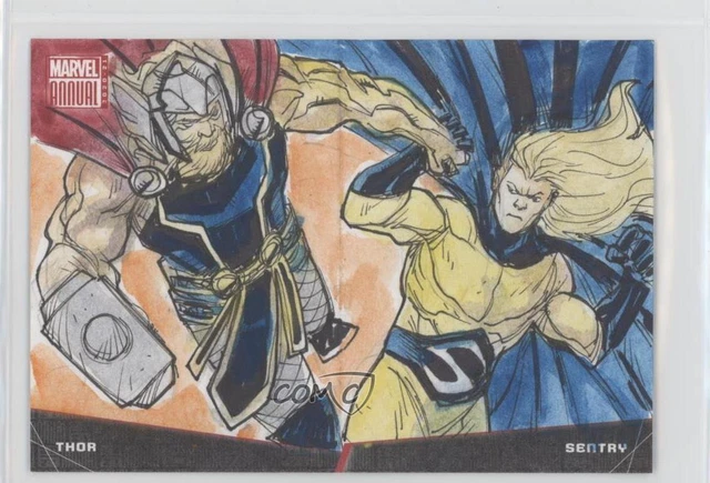 2020-21 Upper Deck Marvel Annual 1/1 Marco Carrillo #BB10.32 Auto Sketch 0o04