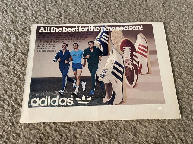 adidas gazelle silver green womens adidas 1978 Vintage SL72 and SL76 Running Shoes Sneaker Print Ad  Rewind  Running
