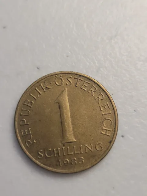 1983 1 Schilling Republik Osterreich Austria coin