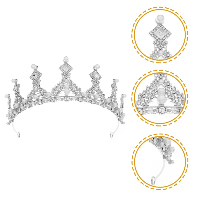 Accessori capelli sposa diadema di lusso a forma di fiore con strass f