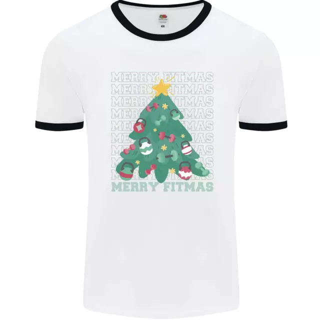 Fitness Merry Fitmas Albero di Natale Palestra Uomo Ringer