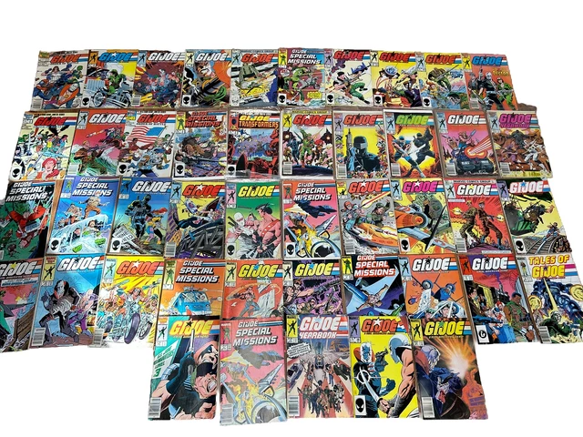 GI Joe Comic Book Lot of 45 ARAH 1985 & 1986 Vintage Special Missions Yearbook
