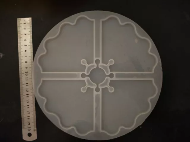 Silikonform für Epoxidharz Untersetzer-Set