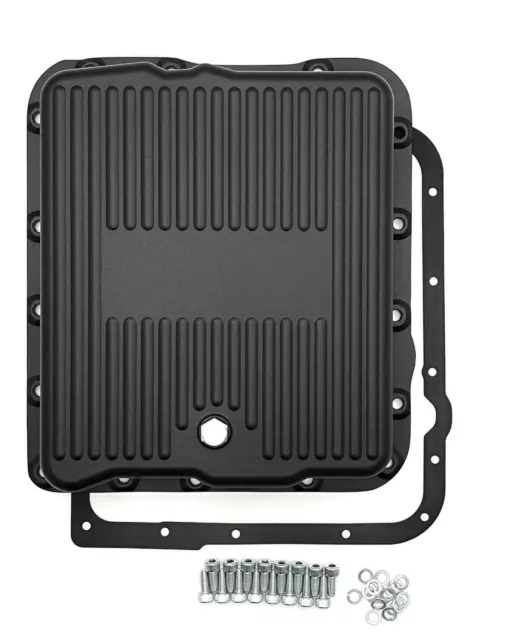 Chevy GM 700R4 4L60E Transmission Pan Aluminum Stock Capacity Oil Pan