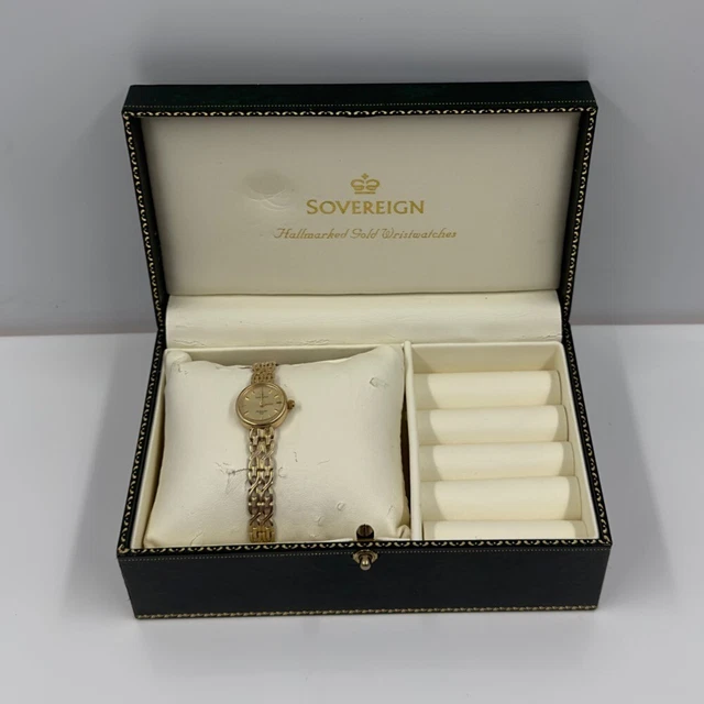 SOVEREIGN HALLMARKED 9CT Gold Wristwatch 249.99 PicClick UK