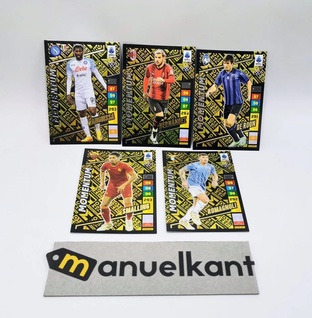 CALCIATORI ADRENALYN XL 2023 2024 Card 5 MOMENTUM SERIE COMPLETA Panini