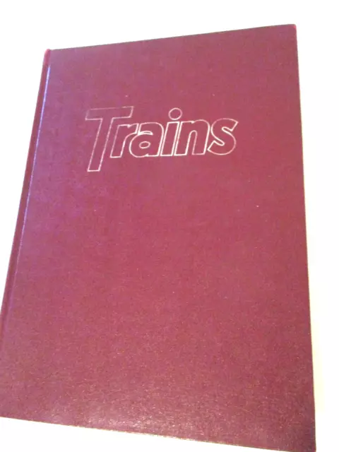 Trains Book  The Magazine of Railroading Bound Hardcover Volume 35 1974-75