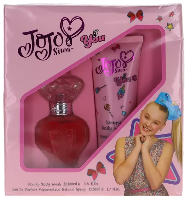 Be You By Jojo Siwa For Kids Set: EDP+Luxury Body Wash (1.7+3.4)oz Shopworn New