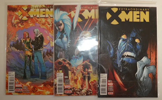 Extraordinary X-Men Lot of 3 #3,6,7 Marvel Comics (2016) 1st Print Comic Books