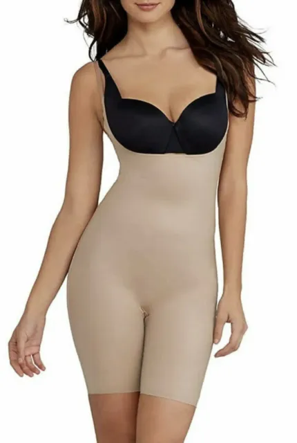 ASSETS BY SPANX Silhouette Serums Open-Bust Mid-Tigh Body-Shaper Size S  Nude1647 £22.90 - PicClick UK