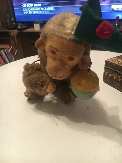 Jouet Vintage Singe Boxer année 60 - France