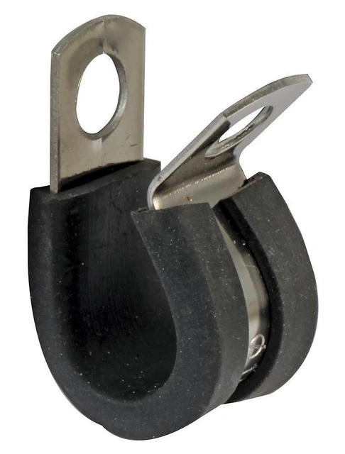 Doublé en Caoutchouc Acier Inoxydable Agrafes P, 10mm, Paquet De 25 - PRO POWER