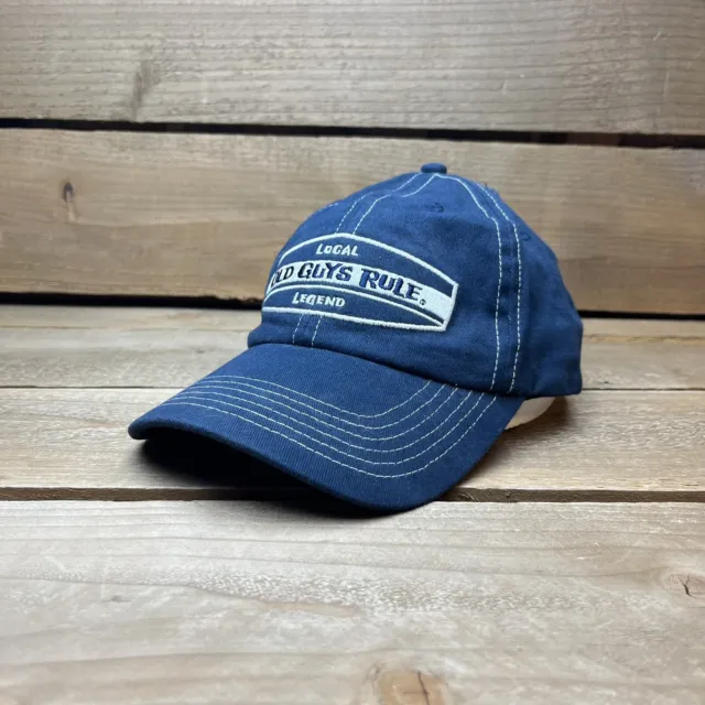 Local Legend Old Guys Rule Blue Outdoor Strapback Hat Cap