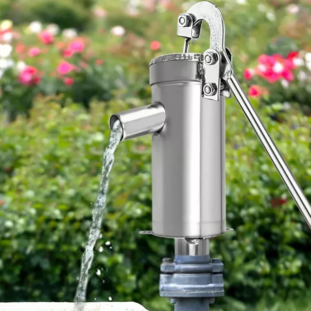 Hand Well pump Manual Deep Water Pump SU202 Stainless Steel Handheld Press 32mm