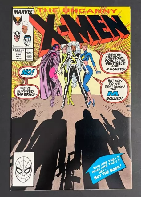 Uncanny X-Men #244 - 1st App of Jubilee Marvel 1989 Comics NM